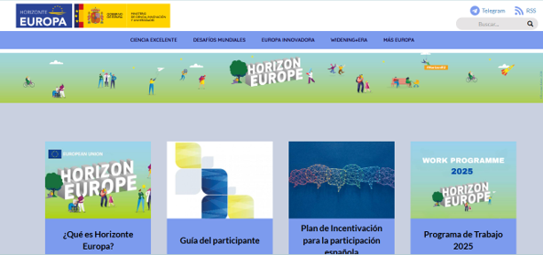 Información y oportunidades Horizonte Europa